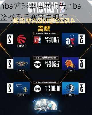 nba篮球季后赛预告,nba篮球季后赛预告视频