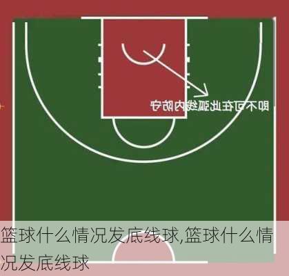 篮球什么情况发底线球,篮球什么情况发底线球