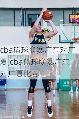 cba篮球联赛广东对广夏,cba篮球联赛广东对广夏比赛