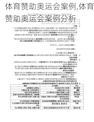 体育赞助奥运会案例,体育赞助奥运会案例分析