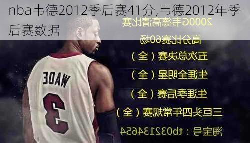 nba韦德2012季后赛41分,韦德2012年季后赛数据