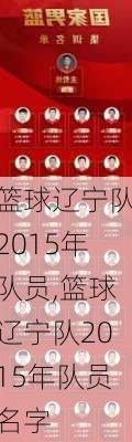 篮球辽宁队2015年队员,篮球辽宁队2015年队员名字