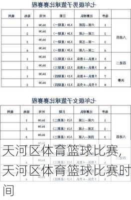 天河区体育篮球比赛,天河区体育篮球比赛时间