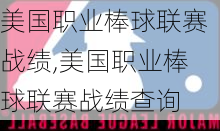 美国职业棒球联赛战绩,美国职业棒球联赛战绩查询