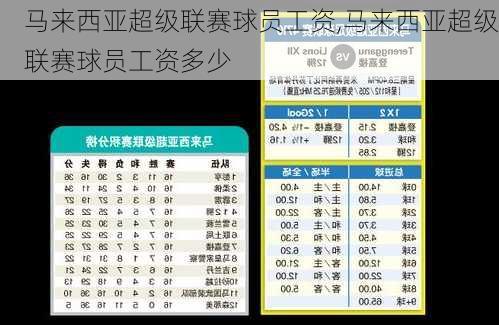 马来西亚超级联赛球员工资,马来西亚超级联赛球员工资多少