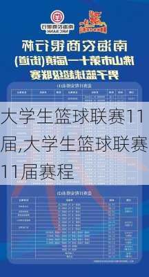 大学生篮球联赛11届,大学生篮球联赛11届赛程