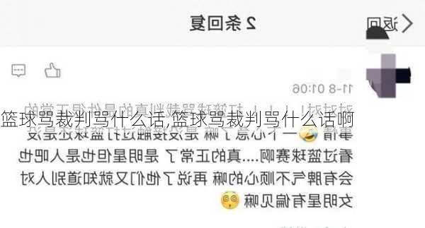 篮球骂裁判骂什么话,篮球骂裁判骂什么话啊