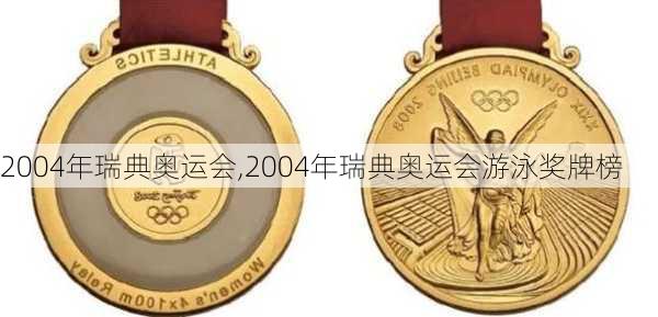 2004年瑞典奥运会,2004年瑞典奥运会游泳奖牌榜