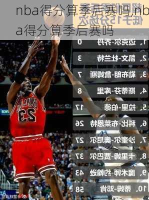 nba得分算季后赛吗,nba得分算季后赛吗