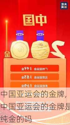 中国亚运会的金牌,中国亚运会的金牌是纯金的吗