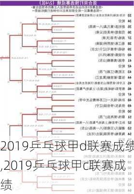 2019乒乓球甲d联赛成绩,2019乒乓球甲c联赛成绩