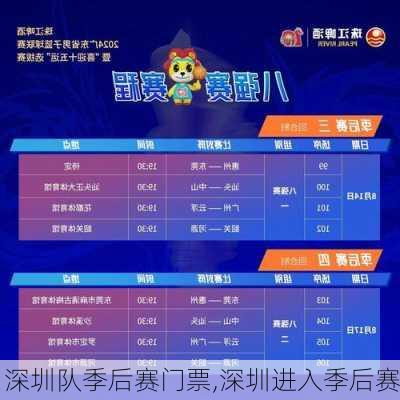 深圳队季后赛门票,深圳进入季后赛