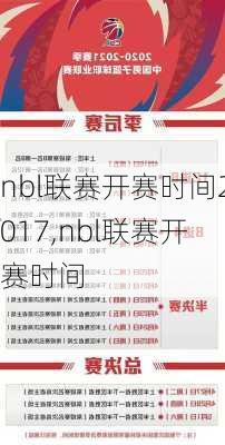 nbl联赛开赛时间2017,nbl联赛开赛时间