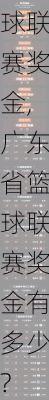 广东省篮球联赛奖金,广东省篮球联赛奖金有多少?