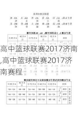 高中篮球联赛2017济南,高中篮球联赛2017济南赛程