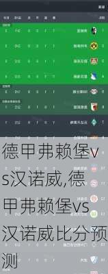 德甲弗赖堡vs汉诺威,德甲弗赖堡vs汉诺威比分预测