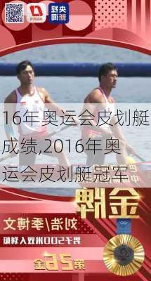 16年奥运会皮划艇成绩,2016年奥运会皮划艇冠军