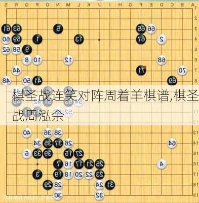 棋圣战连笑对阵周着羊棋谱,棋圣战周泓余