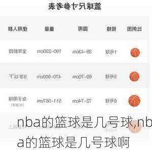 nba的篮球是几号球,nba的篮球是几号球啊