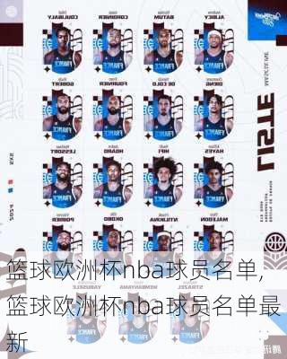 篮球欧洲杯nba球员名单,篮球欧洲杯nba球员名单最新