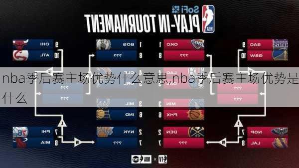 nba季后赛主场优势什么意思,nba季后赛主场优势是什么