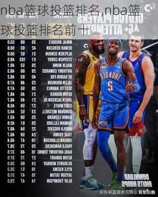 nba篮球投篮排名,nba篮球投篮排名前十