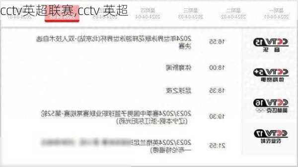 cctv英超联赛,cctv 英超