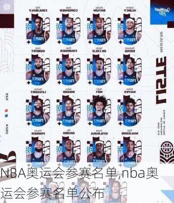 NBA奥运会参赛名单,nba奥运会参赛名单公布