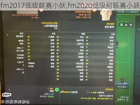 fm2017低级联赛小妖,fm2020低级别联赛小妖