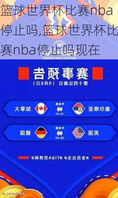 篮球世界杯比赛nba停止吗,篮球世界杯比赛nba停止吗现在