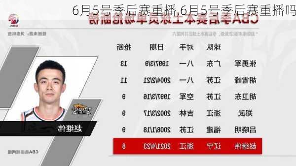 6月5号季后赛重播,6月5号季后赛重播吗