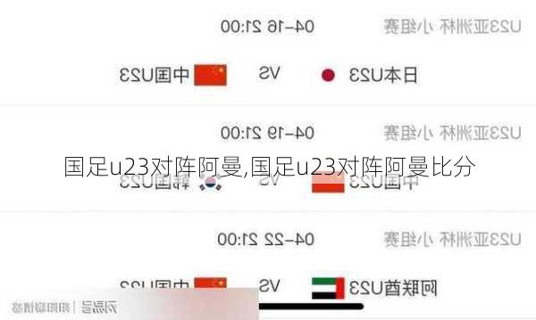 国足u23对阵阿曼,国足u23对阵阿曼比分