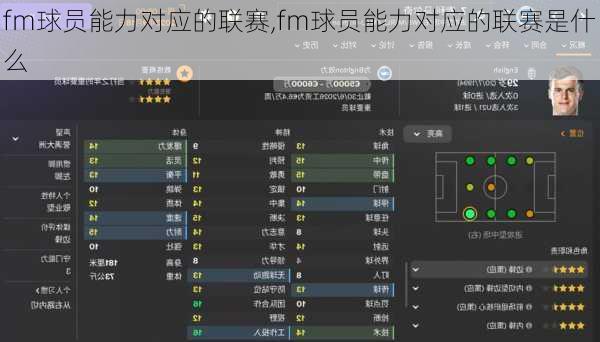 fm球员能力对应的联赛,fm球员能力对应的联赛是什么