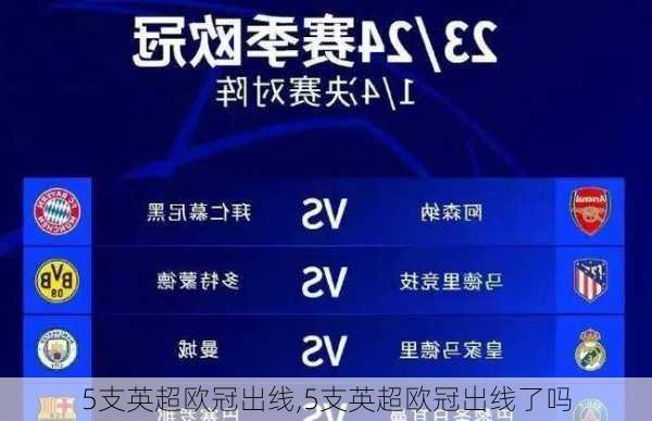 5支英超欧冠出线,5支英超欧冠出线了吗