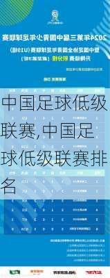 中国足球低级联赛,中国足球低级联赛排名