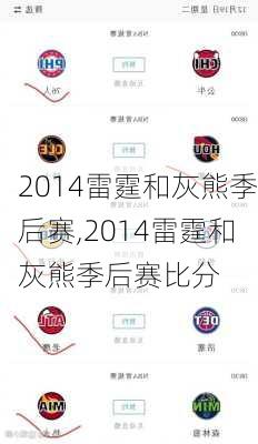 2014雷霆和灰熊季后赛,2014雷霆和灰熊季后赛比分