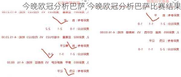 今晚欧冠分析巴萨,今晚欧冠分析巴萨比赛结果