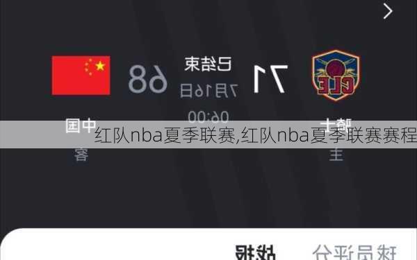 红队nba夏季联赛,红队nba夏季联赛赛程