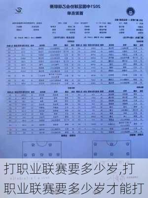 打职业联赛要多少岁,打职业联赛要多少岁才能打