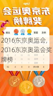 2016东京奥运会,2016东京奥运会奖牌榜