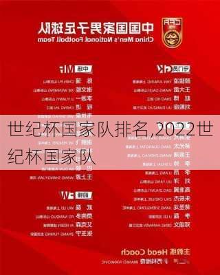 世纪杯国家队排名,2022世纪杯国家队