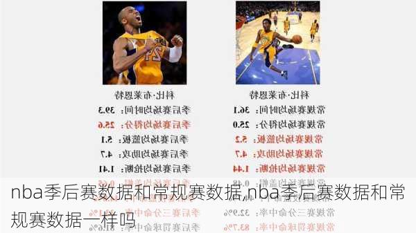 nba季后赛数据和常规赛数据,nba季后赛数据和常规赛数据一样吗