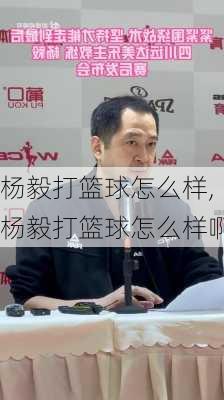 杨毅打篮球怎么样,杨毅打篮球怎么样啊