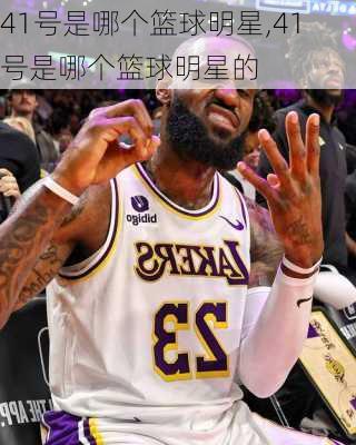 41号是哪个篮球明星,41号是哪个篮球明星的