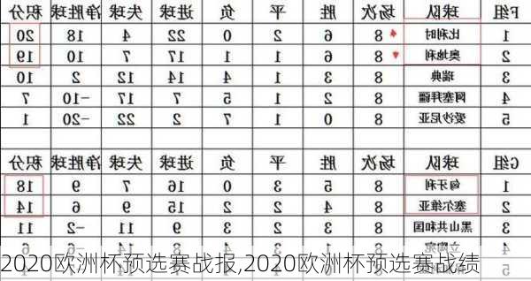 2020欧洲杯预选赛战报,2020欧洲杯预选赛战绩