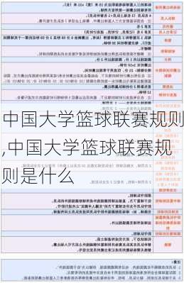 中国大学篮球联赛规则,中国大学篮球联赛规则是什么