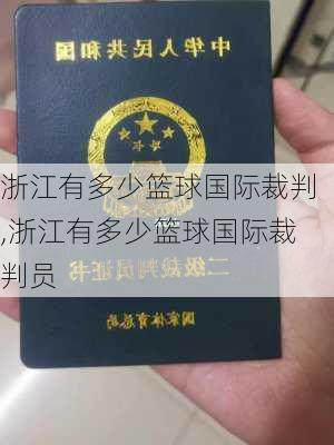 浙江有多少篮球国际裁判,浙江有多少篮球国际裁判员