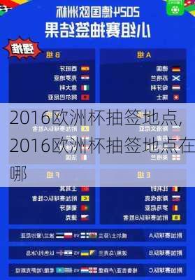 2016欧洲杯抽签地点,2016欧洲杯抽签地点在哪