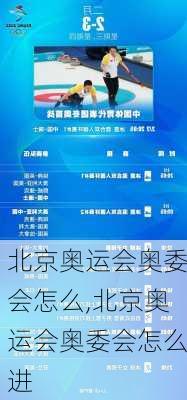 北京奥运会奥委会怎么,北京奥运会奥委会怎么进