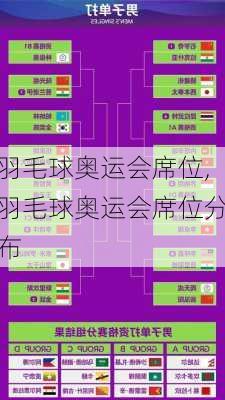 羽毛球奥运会席位,羽毛球奥运会席位分布